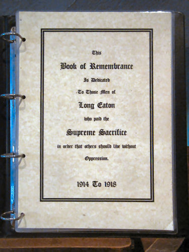 WW1 dedication