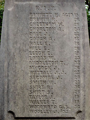 WW1 names